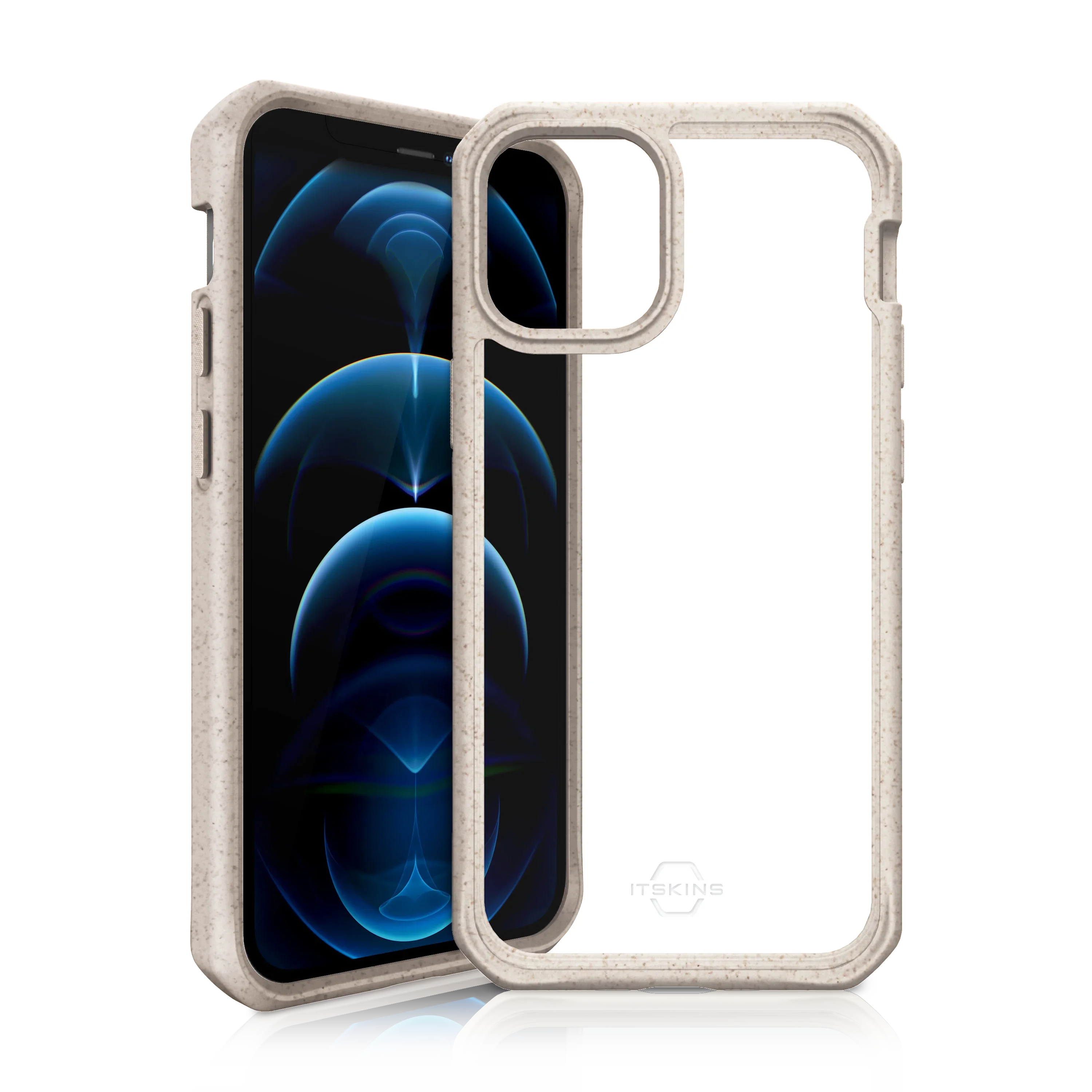 Itskins Feroniabio Pure iPhone 12 Pro Max Case - Natural And Transparent - Tashqila Itskins Feroniabio Pure iPhone 12 Pro Max Case - Natural And Transparent - Tashqila